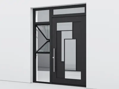 Aluminium door 289 3D model