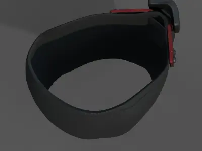 Gas mask respirator scifi futuristic protection  Low-poly 3D model