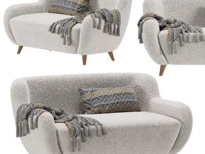Sofa Ansil Happy Light  3D model
