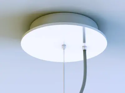 Dimpled Glass Fitting Hanging Light Pendants 3D model