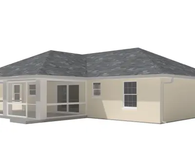 House-022 Low Poly 3D model