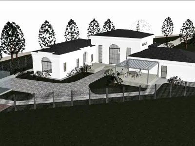 Vila house  Archicad 22  3D model 3D model