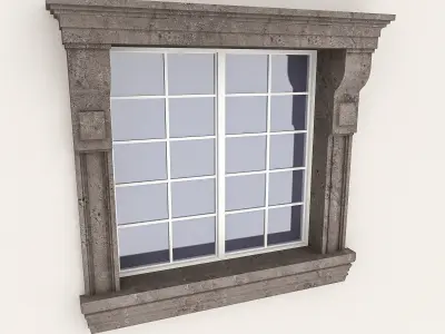 Window Frame 11 Low-poly 3D model