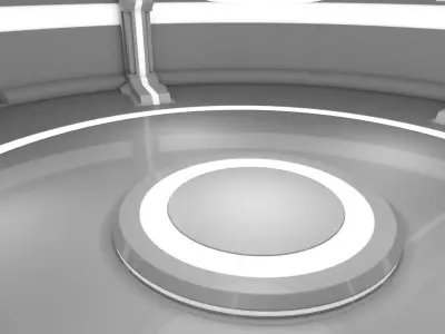 Sci Fi Interior 3D model 39