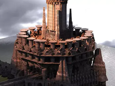 Celts City Fort Kit bash  3D model