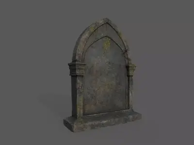 Tombstone Bloodborne Style  Low-poly 3D model