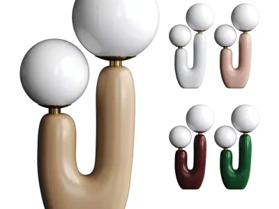 Desk lamp Low-poly 3D model