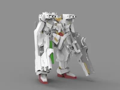 ASW-G-08 Gundam Barbatos Custom Defender 3D model