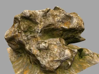 Rock Mount Low-poly 3D model purchase