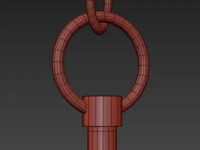 Cage 4 Light Chandelier 3D model purchase