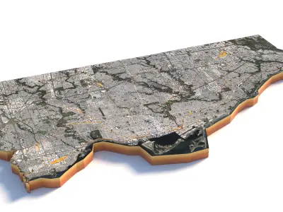 Toronto City in Canada 3D model