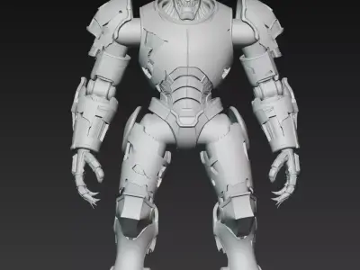Bloodreaver berserker robot 3D model