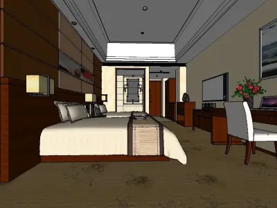 vacation spot-Resort-Fashion Leisure Hotel-0273 3D model
