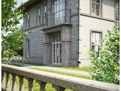 Vintage cottage in Provence style 3D model