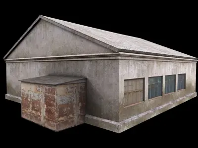 old building Low-poly 3D model order