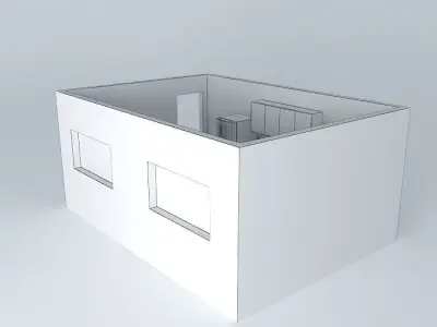 sheilaorkut house with two windows Free 3D model