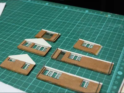  HO scale suburban house005 3D print model
