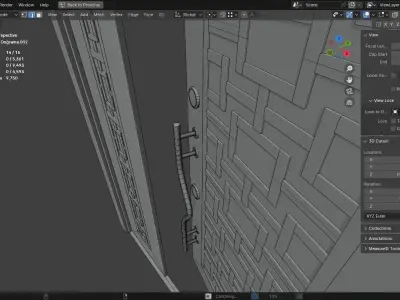 Entrance Door Free 3D model