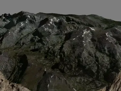 Bomber Mountain 3D model