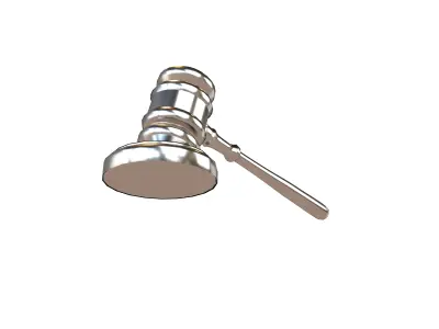 Gavel v1 007 Low-poly 3D model