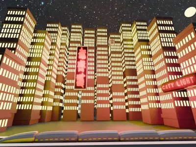 Night city Free 3D model purchase