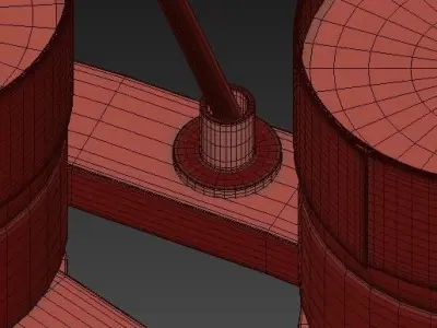 NETTO modern chandelier 3D model