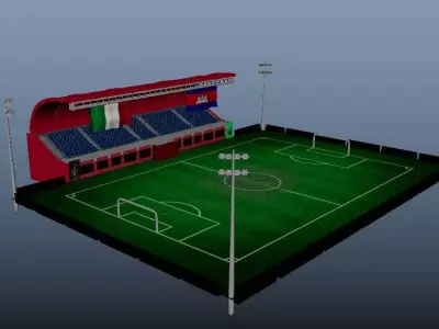 Stadium soccer 3D model