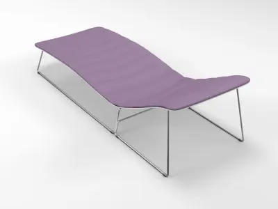 Viteo Slim Line Sun Lounger 3D model
