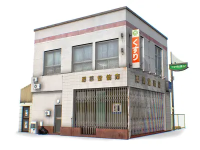 Tokyo Buildings Collection Low-poly 3D model