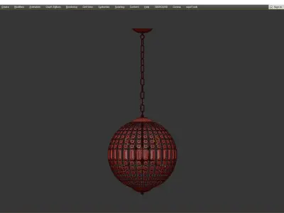 Casbah Crystal Brass Low-poly 3D model