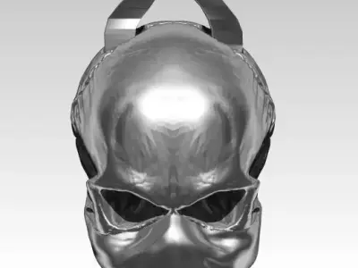 Danger Skull Mask pendant Jewelry printable model 3D print model