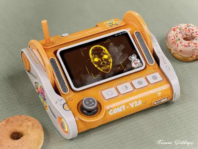 Sci-fi Controller V26 PBR Low-poly 3D model