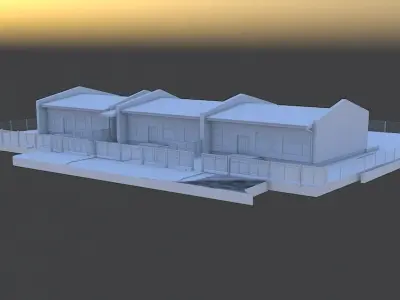 Private building complecs  3D model