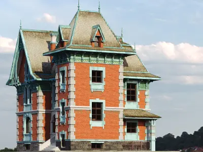 Victorian House 3D model get