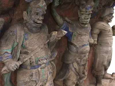 Deity Statue Sculpture29 3D model