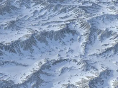 Landscape 93 Low-poly 3D model