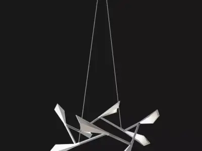 Quill LED Chandelier 3D model