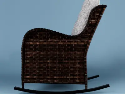 PATIO  CHAIR Low-poly 3D model