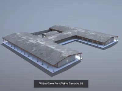  Collection MilitaryBase PortoVelho 3D Model Pack
