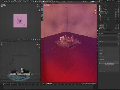 Vecnas Mind Lair - Stranger Things 4 3D model