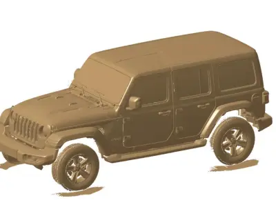 Jeep Wrangler JL 2024 3d scan data 3D model 3D model 3D model