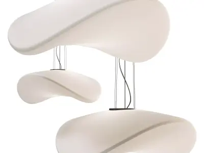  PENDANT LAMP SP BALANCE GRANDE BIANCO 3D model