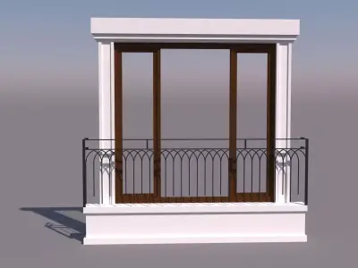 french window 3D model