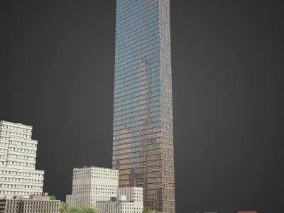 Realistic City District H12-R25 3D model