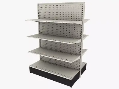 Store Shelf Low-poly 3D model