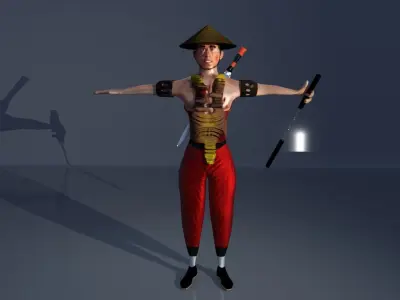 Shaolin Warrior 3D model