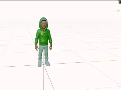 Stylized Urban Hero  High-Fidelity Premium 3D Character Model Low-poly 3D model
