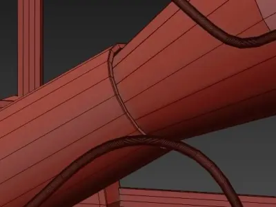 Grinder Floor Loft Industrial Mill 3D model