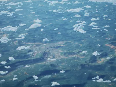 Bazhou China City Landscape 3D Model 3D model