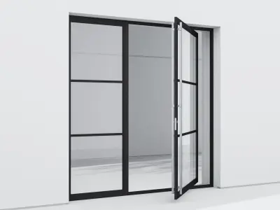 Aluminium door 171 3D model